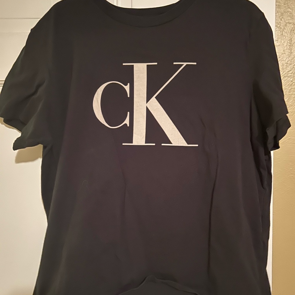 Calvin Klein Charcoal Tee with Logo